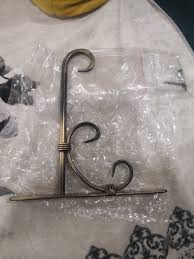 Golden Metal Plant Hanger Iron Plant Wall Hanging Hook For Planters Set Of 2