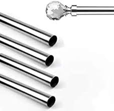Stainless Steel Adjustable 4Pcs Curtain Rod With Bracket