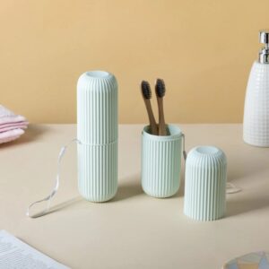 Plastic Toothbrush Case White