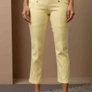 Lakshita Women Trousers Cream Colour Size Xl