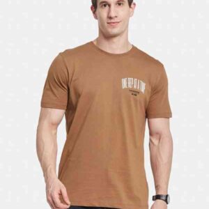 Octave Jeans Mens T Shirt Brown Size Xxl