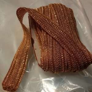 Golden Shiny Zari Lace 5 Mtr