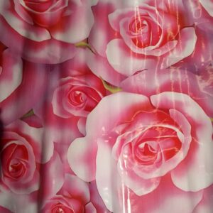 Pink Colour Flower Printed Wallpaper For Home Decor 1Mtr