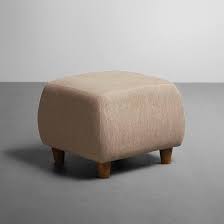 Yolo Fabric Ottoman In Coco Brown Colour