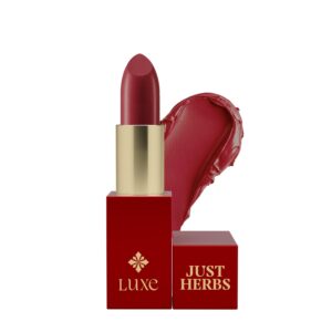 Just Herbs Luxe Satin Melt High Shine Lipstick Luxury Makeup Lipstick 4 Gm 07 Midnight Rouge