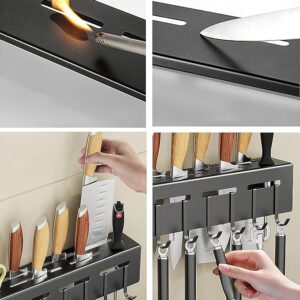 Kitchen Shelf Stainless Steel Wall Mount Knife Holder Spatula Ladle Holder