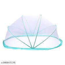 Green And White Big Size Foldable Baby Mosquito Net For Kids