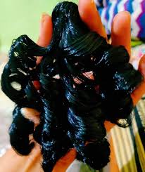 Black Color Laddu Gopal Curly Hair Size 1