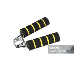 Stainless Steel Black And Yellow Tension Hand Grip