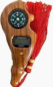 Hebezon Finger Rotating Prayer Beads Navigating Indicator Compass Digital Counter Tasbeeh Jaap Mala Pros Wooden