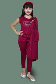 Frozen Girls Maxi Full Length Festive Wedding Dress Maroon Sleeve Size M