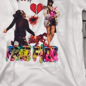 Free Fire Printed Tshirt For Kids Boys