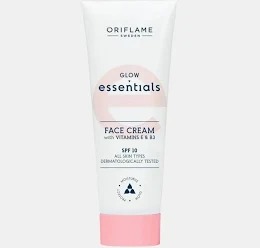 Oriflame Glow Essentials Face Cream Vitamins E B3 Skin Types 50Gm