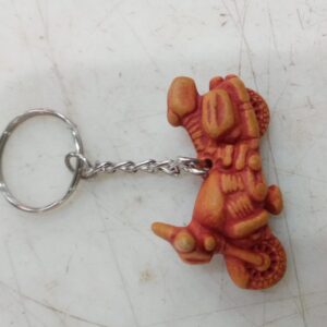 Brown Bike Pvc Keychain