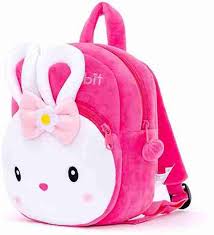 Konggi Rabbit Kids Bag Pink White Colour