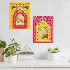 Sehaz Artworks Jharokha Wall Hangings For Living Room Set Of 2