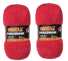 Oswal 6 Pcs Red Wool