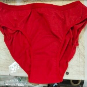Women Plain Red Colour Penties Size 40