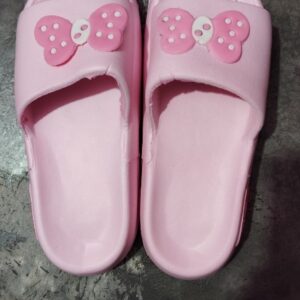 Women Pink Printed Colour Trendy Slippers Size 37