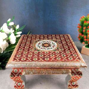 Pooja Chowki Bajot For Diwali Pooja 12Inch