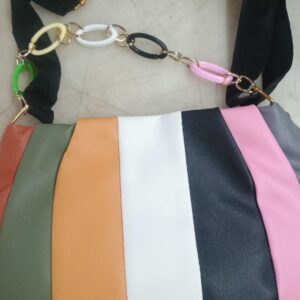 Trendy Multicolor Pu Sling Bag Women Girls Travel Party Handbag