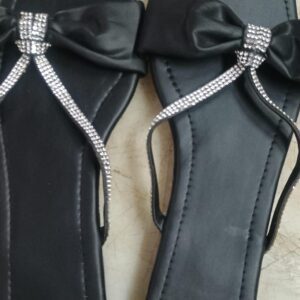 Women Black Color Daily Wear Sandal Size 37