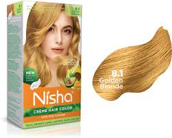 Nisha Creme Hair Color Golden Blonde 156Ml