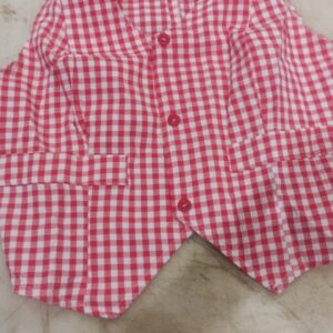 Savana Women Tank Top Red White Colour Size S