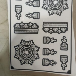 Mehndi Sticker Black Colour