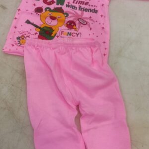 Kids Cloth Set Pink Colour Size 6 To 12 Month