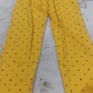 Women Track Pant Yellow Colour Size M