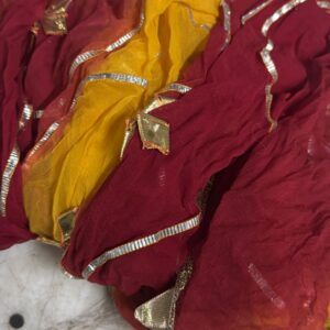 Women Red And Yellow Color Dupatta