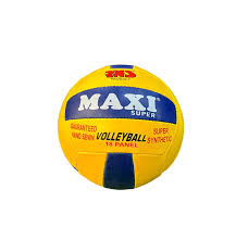 Maxi Volleyball Blue And Yellow Color Size 4