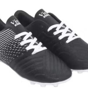 Victall 0 Point 5 Football Stud Shoe For Men Sports And Soccer Shoe Size 4 Black And White