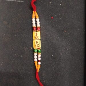 Men Rakhi Om Shade Red