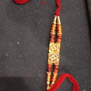Men Women Rakhi Om Shade Red Color