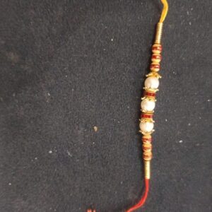 Yellow Red Men Women Rakhi Stone