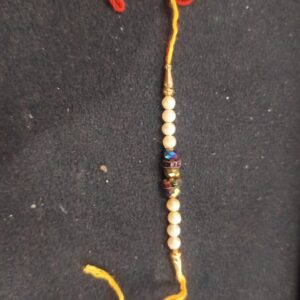 Yellow Red Raksha White And Rainbow Stone
