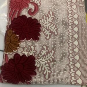 Sofa Cover Cream Printed Size 60X90 Inch