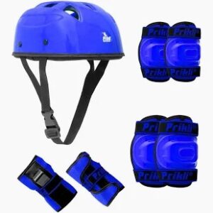 Prikli Kids Protective Set Guard Skating Cycling Age Group 5 To 12 Years Old Blue