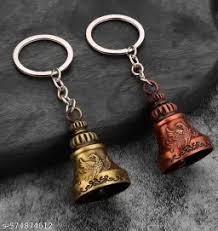 Metal Bell Premium Quality Metal Bell Guardian Bell Tibetan Bell Keychain Pack Of 2