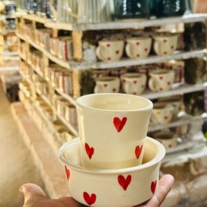 Glossy Ceramic Cup And Saucer