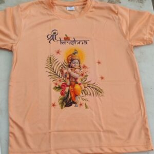 Devotional T Shirt For Boys Girls Colour Orange Size 30