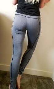 Women Leggi For Gym Colour Grey Size L