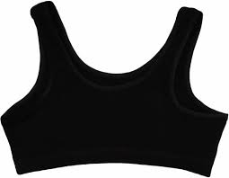 Sports Bra For Women Girls Colour Black Size 30