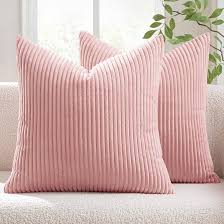 Sofa Pillow Cover Colour Pink Pack Of 4