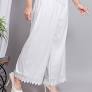 Fashionable Modern Casual Woman Palazzo Colour White Size 28