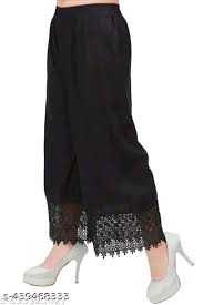 Fashionable Modern Casual Woman Palazzo Colour White Size 28