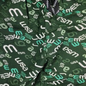 Men Short Color Green Printed Size S