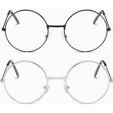 Top Circle Black Round Glasses Frames Sunglasses